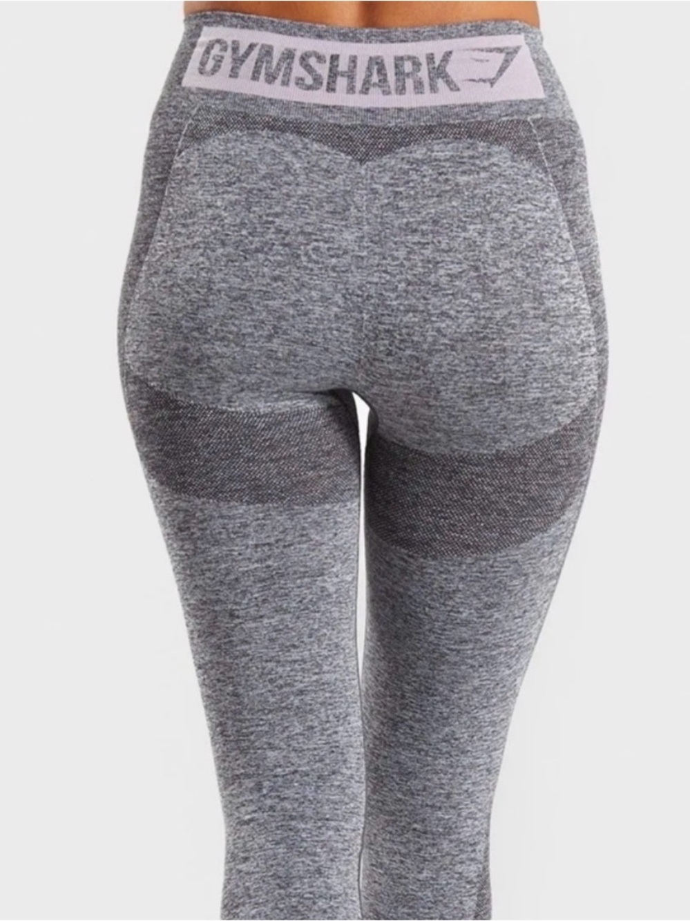 Gymshark Seamless High-Waist Leggings in Heather Gray GREAT CONDITON LIKE NEW